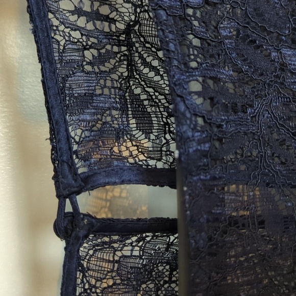 Adrianna Papell Lace Peplum Sheath Dress - Picture 7 of 13